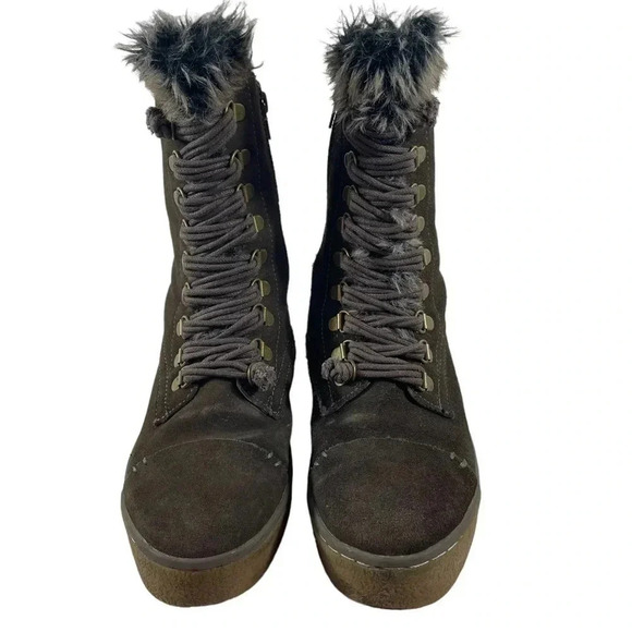 Bugatti Platform Green/Brown Leather Boots Size 36/6 - Picture 2 of 12